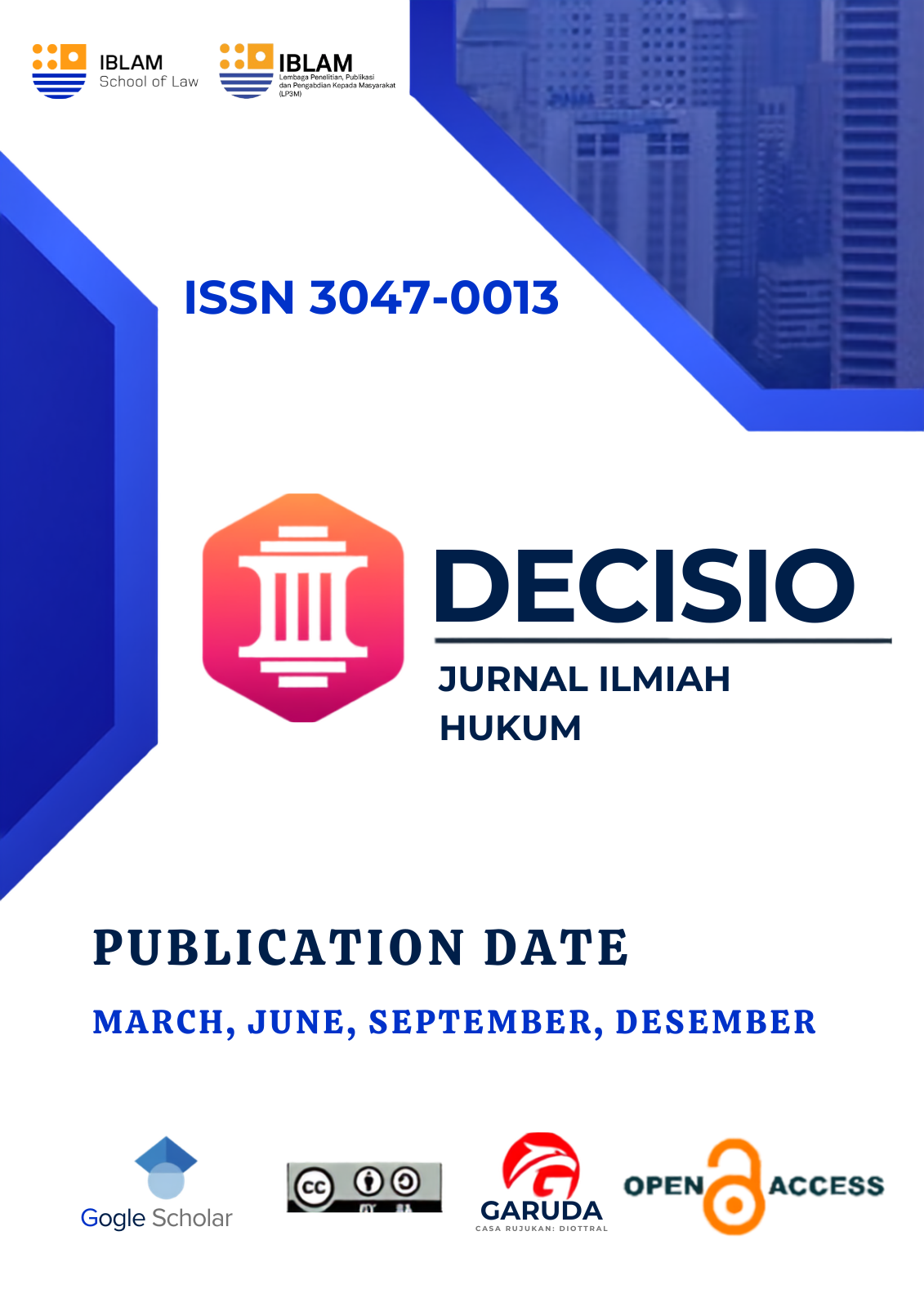 					View Vol. 3 No. 2 (2026): DECISO
				